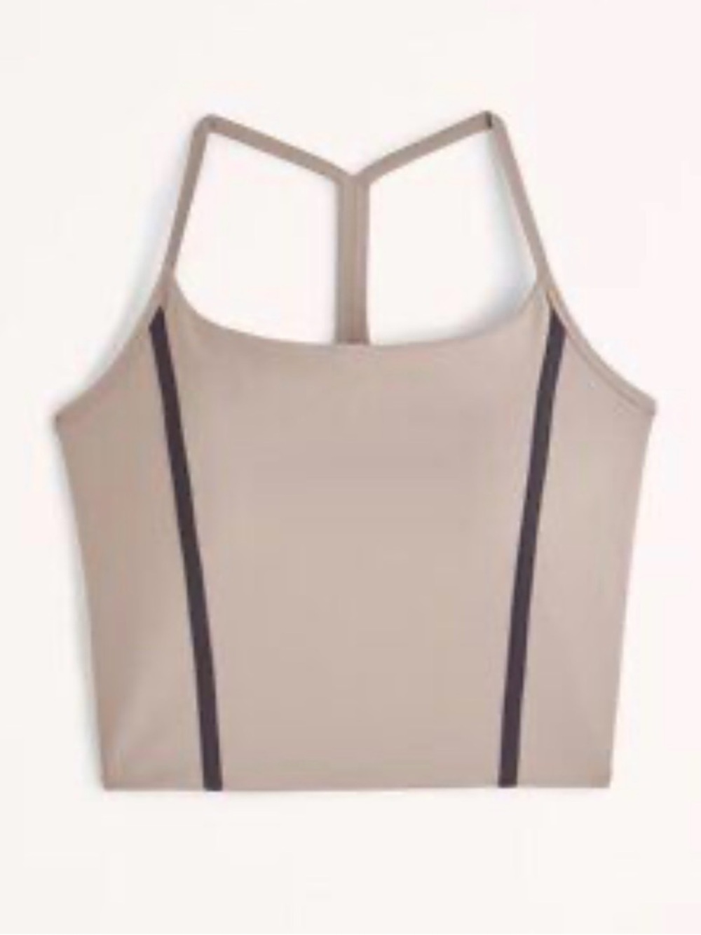 Abercrombie & Fitch Taupe Tank Top with Black Trim